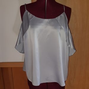 NWT Lauren Conrad Silver Blouse
